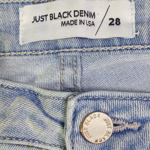 Just Black Denim jeans women's size 28 hard washed blue ankle skinny - Picture 5 of 13